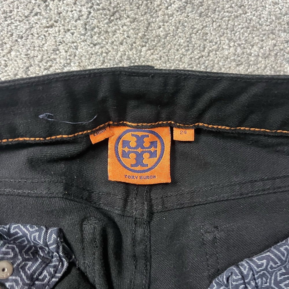 Tory Burch Black Skinny Jeans - Picture 2 of 6